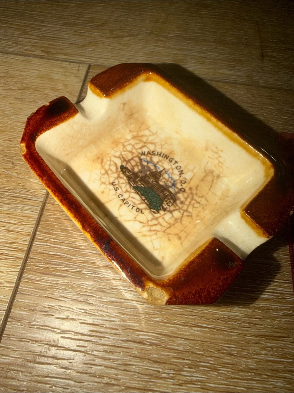 Vintage‎ Mid Century Washington DC Capitol Ceramic Ashtray